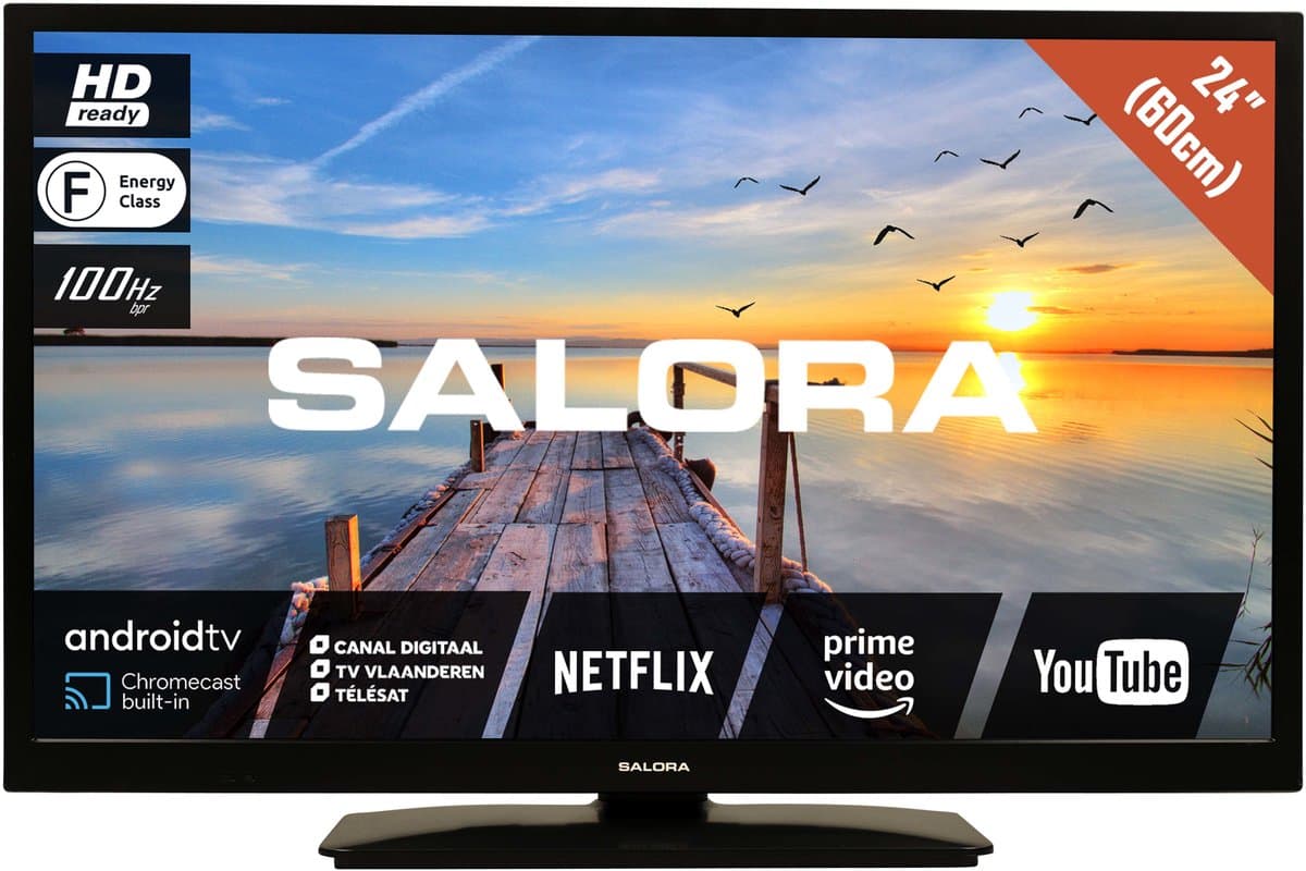 Salora MOBILE24TV - 24 Inch - Smart TV - 12 volt stekker — afbeelding 1