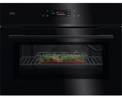 AEG NKK8N621B Compacte Combi Oven met Magnetron 45 cm – TFT Touchscreen – Kerntemperatuursensor – WiFi – Zwart