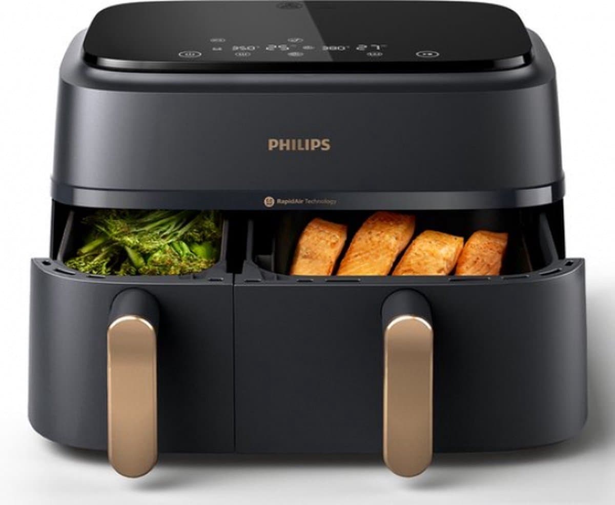 Philips Rapid Air Serie 3000 NA352/00 - Airfryer - Dubbele Mand - 9 Liter — afbeelding 1
