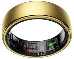 NOLATR Smart Ring NEX – Slimme Ring met Stappenteller, Slaaptracker & Hartslagmeter – Zonder Abonnement – Goud – Maat 9