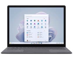 Microsoft Surface Laptop 5 Intel® Core™ i5 i5-1245U 34,3 cm (13.5") Touchscreen 8 GB LPDDR5x-SDRAM 256 GB SSD Wi-Fi 6 (802.11ax) Windows 11 Pro Brits Engels Platina