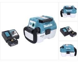 Makita DVC 750 LRG1 accustofzuiger LXT 18 V 67 mbar 7,5 l borstelloos + 1x accu 6,0 Ah + oplader